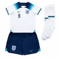 England Harry Kane #9 Heimtrikotsatz Kinder WM 2022 Kurzarm (+ Kurze Hosen)